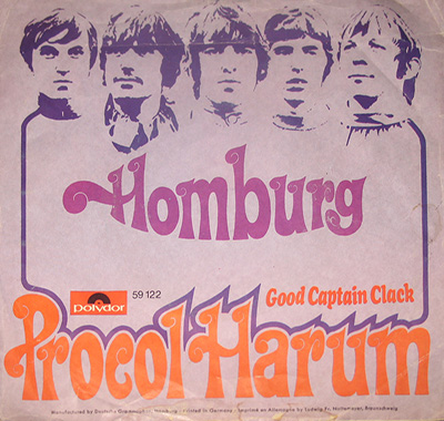Thumbnail of PROCOL HARUM - Homburg b/w Good Captain Clack (1967, Germany)  album front cover